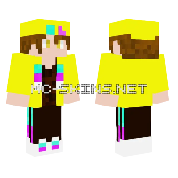 Funde Fan Boy Minecraft skin, front and back