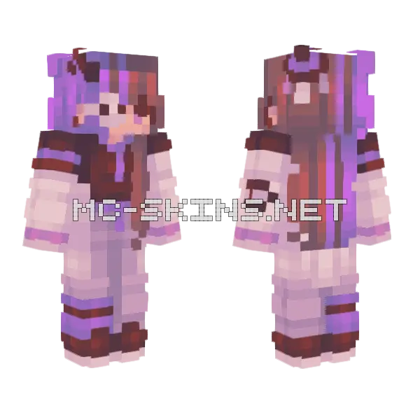 Funeral Boy Minecraft skin, front and back