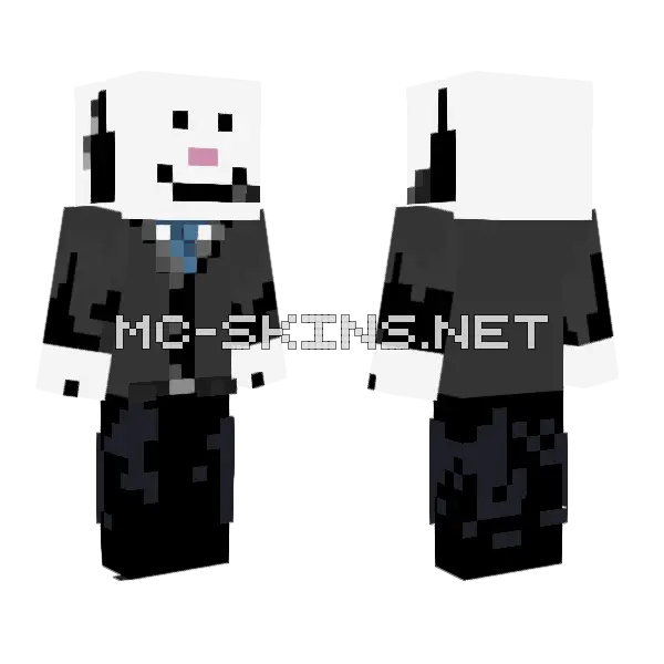 Funny News Guy Minecraft skin, front and back