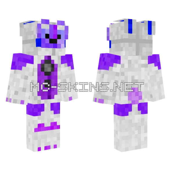 Funtime Bonnie Minecraft skin, front and back
