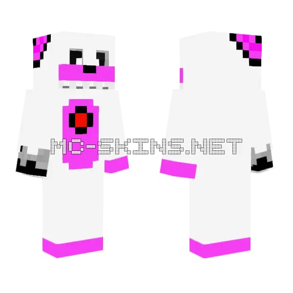Funtime Freddy Minecraft skin, front and back