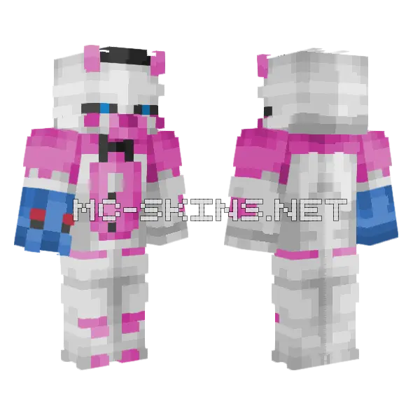 Funtime Freddy Birthday Boy Minecraft skin, front and back