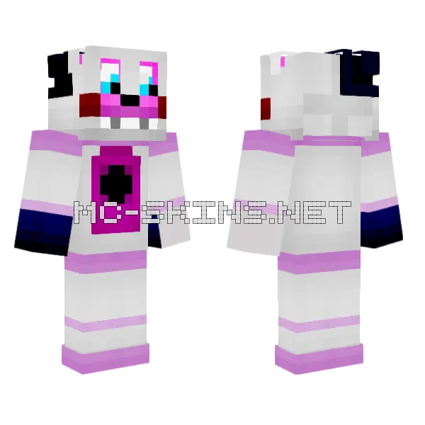 Funtime Freddy Oddities Role Play Minecraft skin, front and back