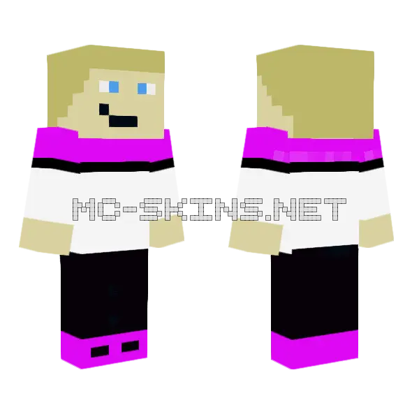 Funxgamer YT Skin Minecraft skin, front and back