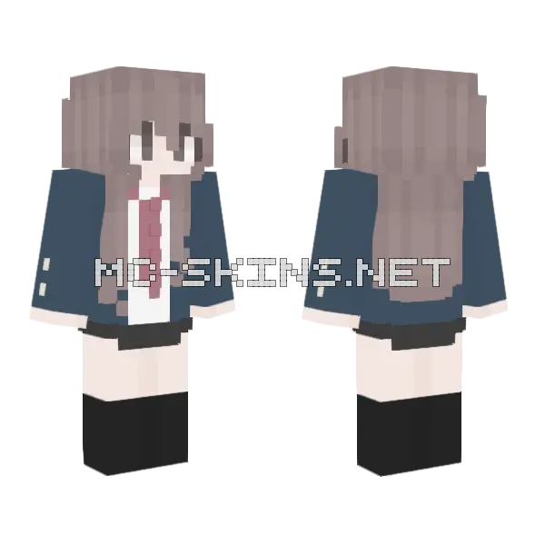 Futaba Yoshioka Minecraft skin, front and back