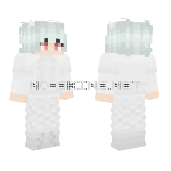 Futaba Yozakura Minecraft skin, front and back