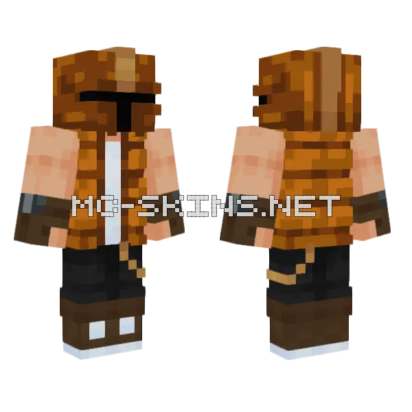 Future Apocalypse Knight 2 Minecraft skin, front and back