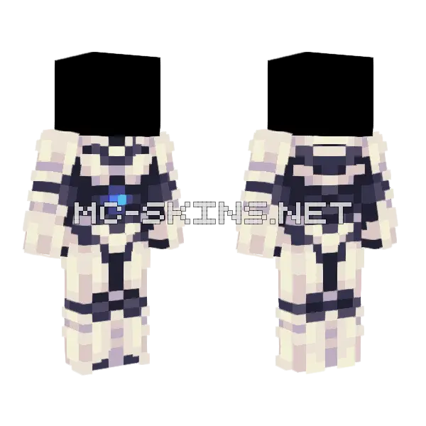 Futuristic Armor Base Minecraft skin, front and back