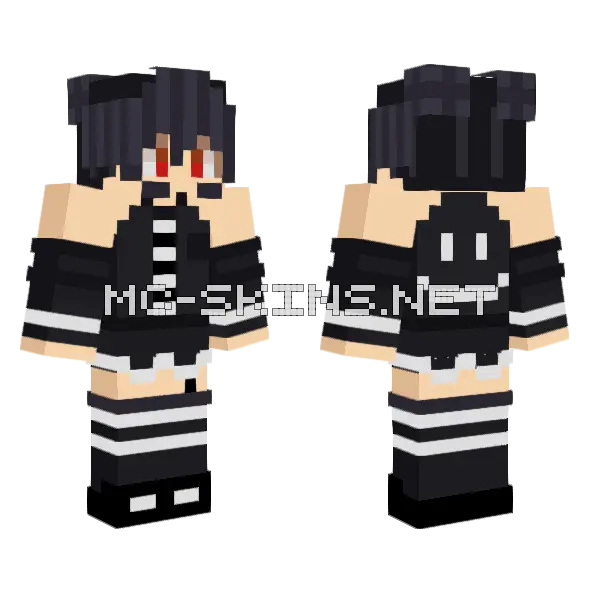 Fuyhemboy Minecraft skin, front and back