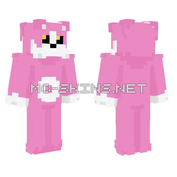 Fuzz Minecraft skin, front and back