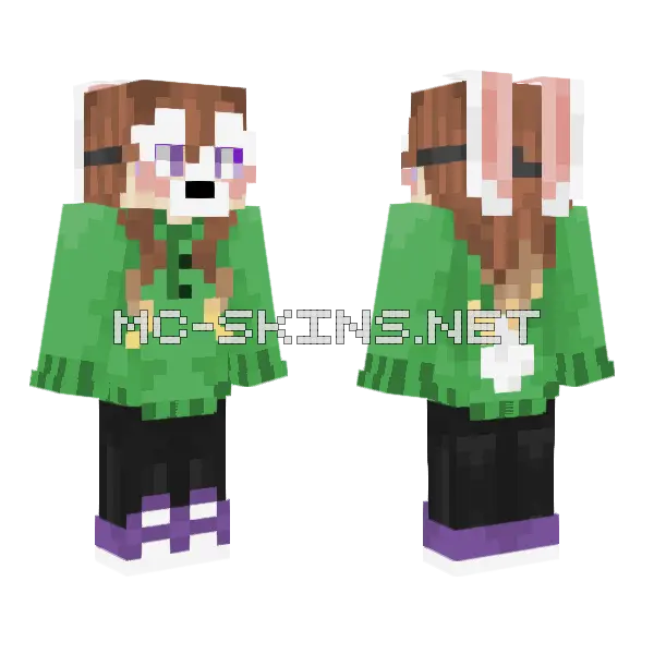 Fweepee Main Minecraft skin, front and back