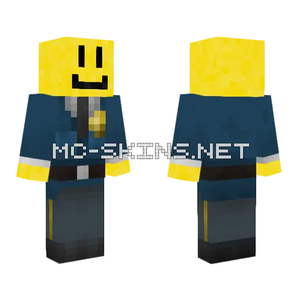 Fxrtig Polizei Uniform Minecraft skin, front and back