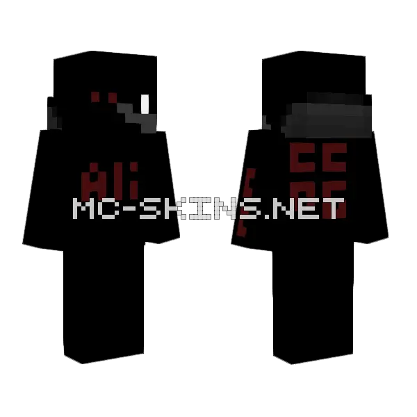 Fxtrhfttghnv Alien Skin Minecraft skin, front and back