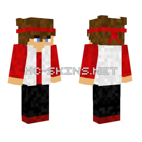 G Slayer PvP Minecraft skin, front and back