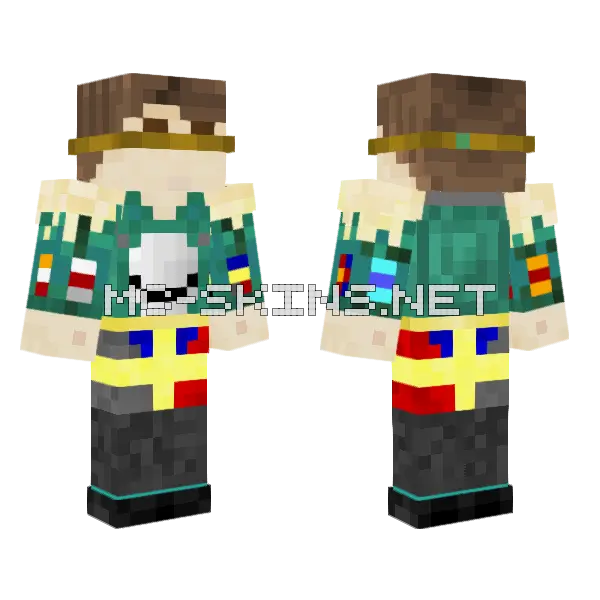 Gaasen Skin Minecraft skin, front and back
