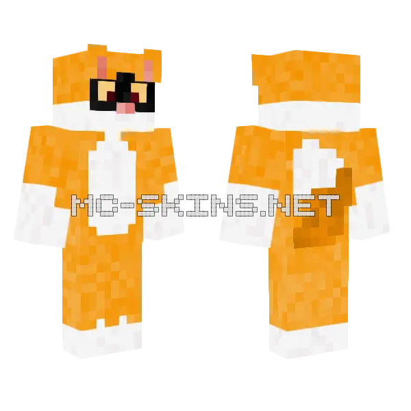 Gabimo Play Fox Minecraft skin, front and back