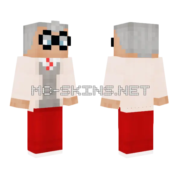 Gabriel 3v Minecraft skin, front and back