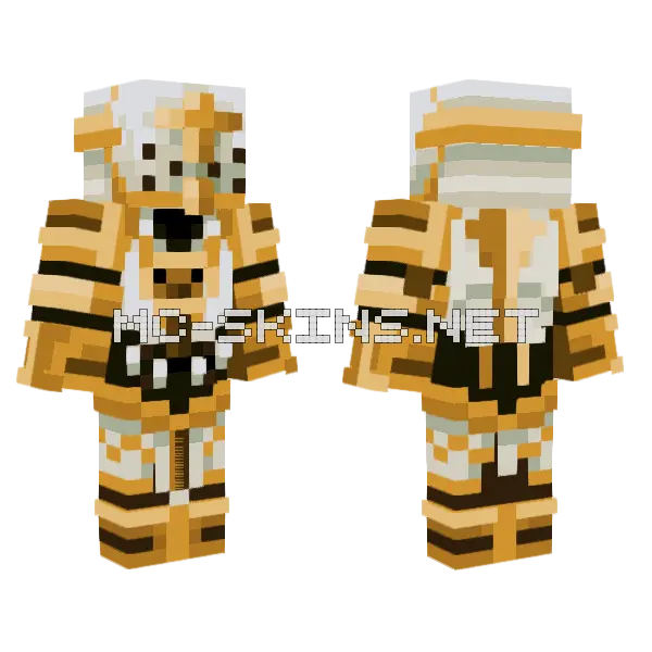 Gabriel Ultrakill Minecraft skin, front and back