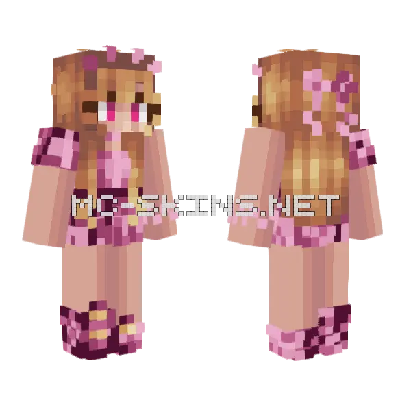 Gaby Minecraft skin, front and back