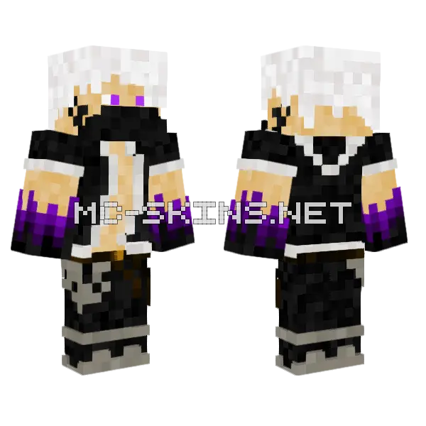 Gah Om Mouth Close Minecraft skin, front and back