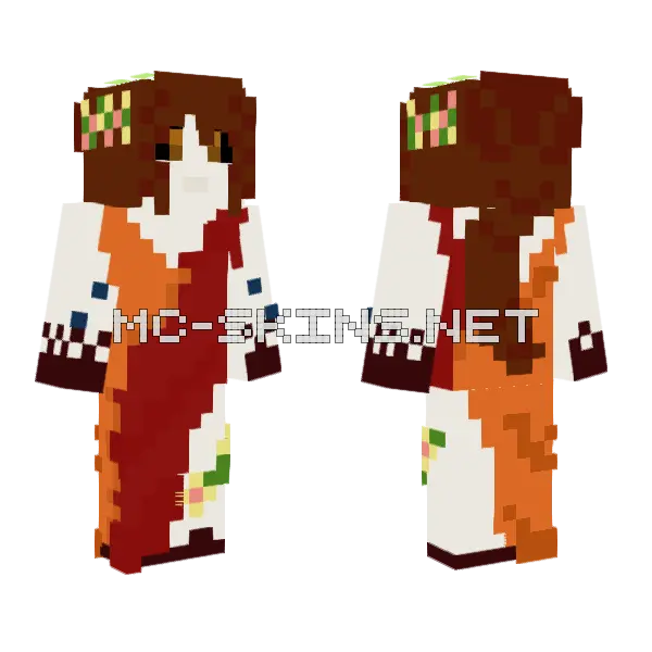 Gala Darkk Fix 3 Minecraft skin, front and back
