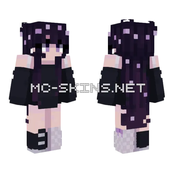 Galaxies Far Away Minecraft skin, front and back