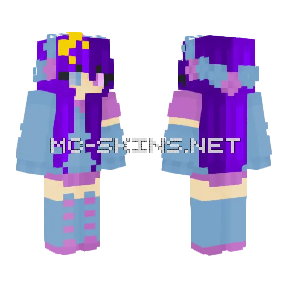 Galaxy Ce Minecraft skin, front and back