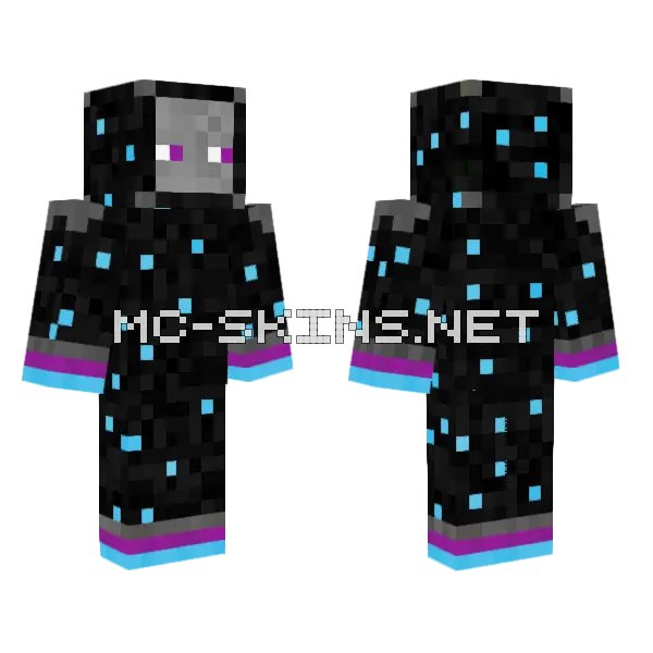 Galaxy Space Skin Minecraft skin, front and back