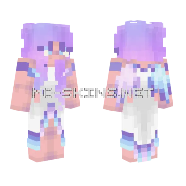 Galaxy Wonders Minecraft skin, front and back