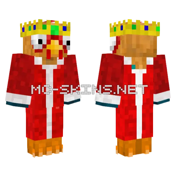 Gallo Rey Minecraft skin, front and back