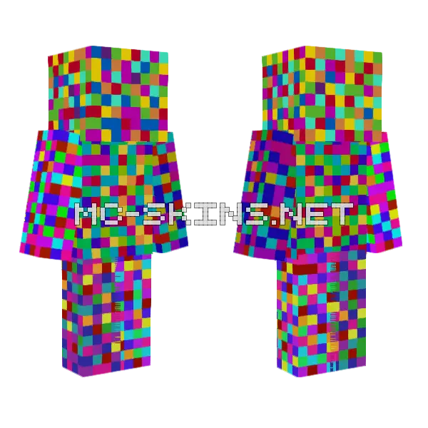 Game Crash Minecraft skin, front and back