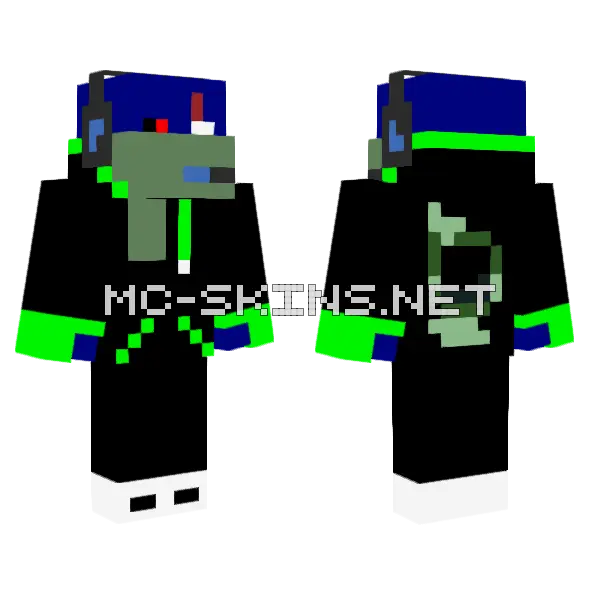 Game On Minecraft skin, front and back