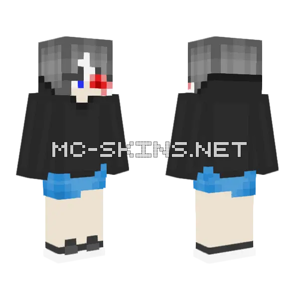 Gamer Guy Minecraft skin, front and back