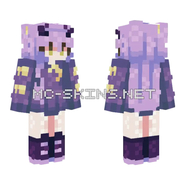 Gamer Rosalina Fanskin Minecraft skin, front and back