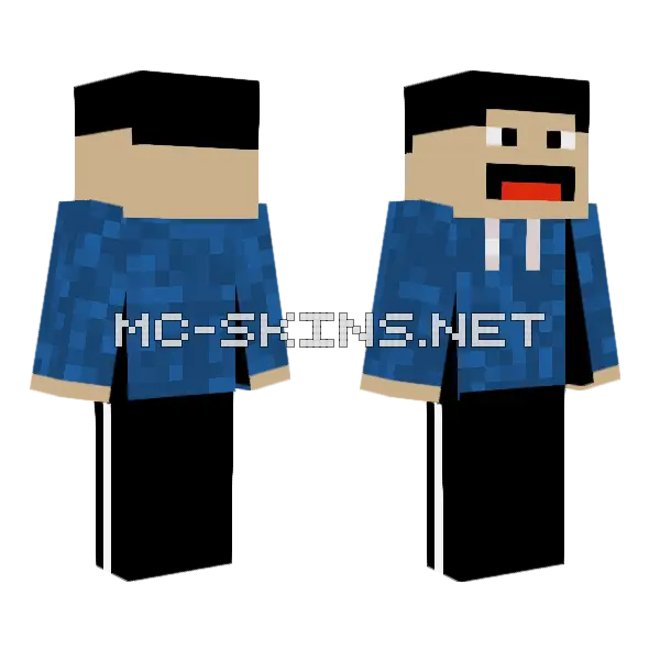 Gamer with Blue Jeans, front and back
