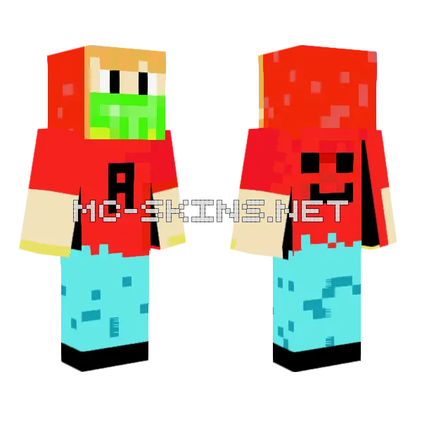 Gaming With Ahmer Skin Minecraft skin, front and back