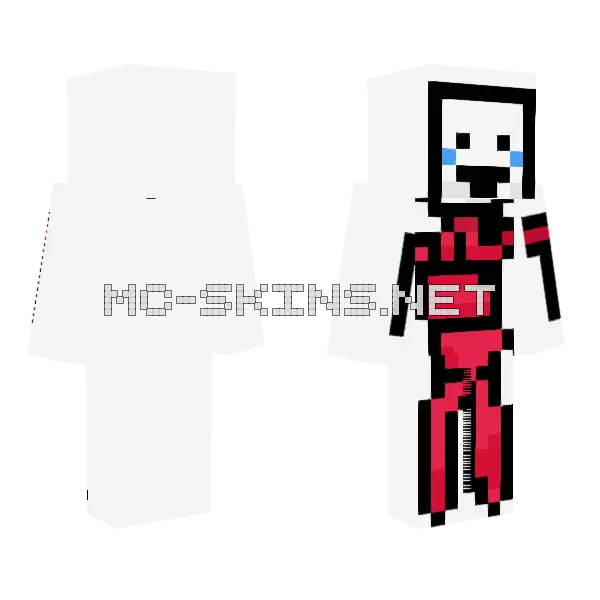 Gangle TADC Minecraft skin, front and back