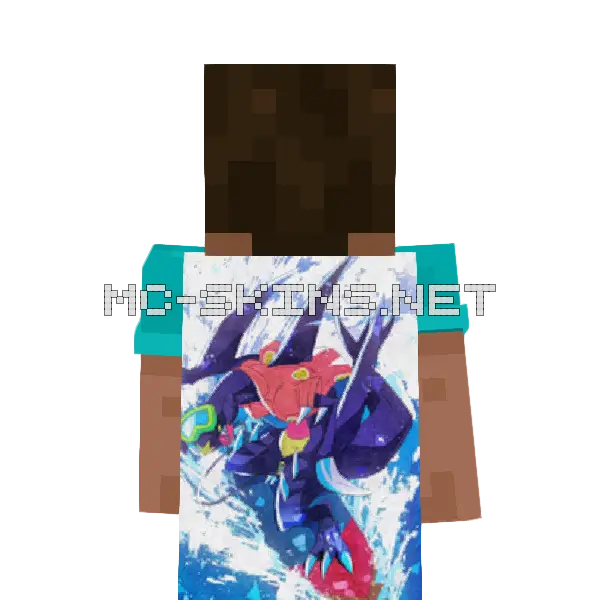 Garchomp cape, outside and lining