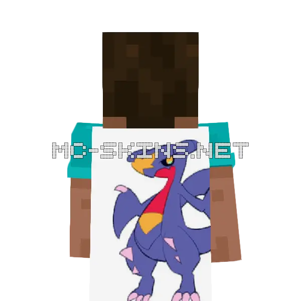 Garchomp Chibi cape, outside and lining