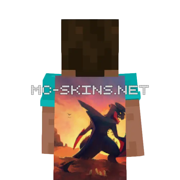 Garchomp Mega cape, outside and lining