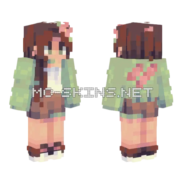 Garden Tour RCE Minecraft skin, front and back