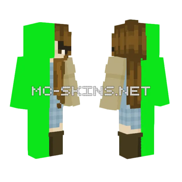 Gardener Collab Minecraft skin, front and back