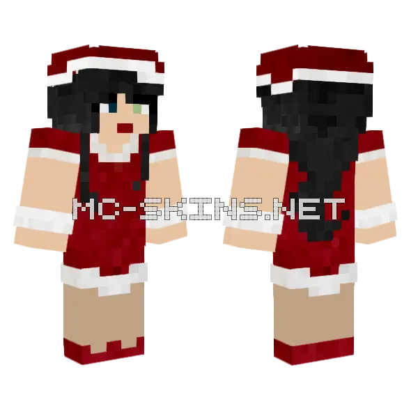 Gardenia Christmas Skin 3 Minecraft skin, front and back