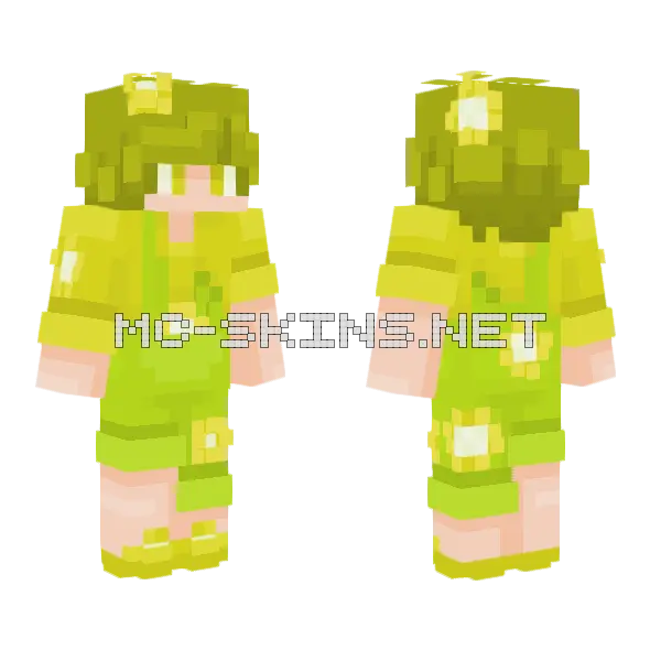 Gardening Girl Minecraft skin, front and back