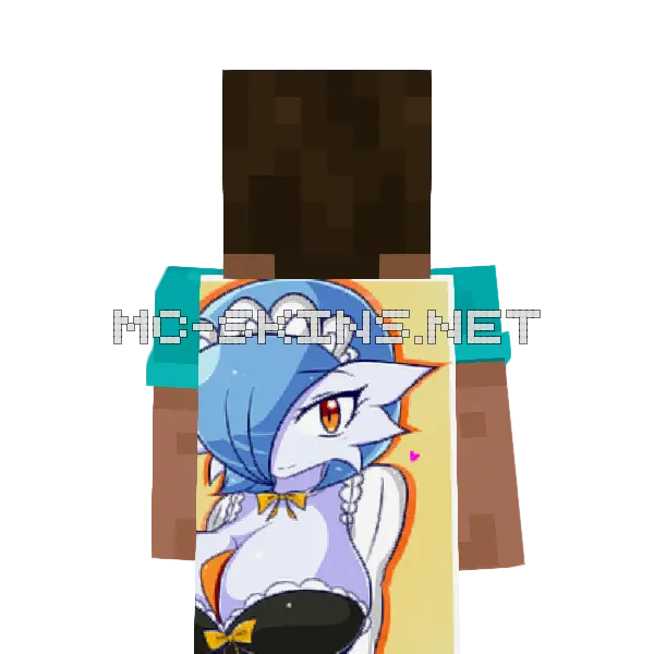 Gardevoir Shiny Minecraft cape worn on a player