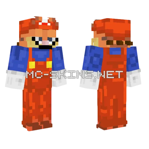 Garfield Mario, front and back