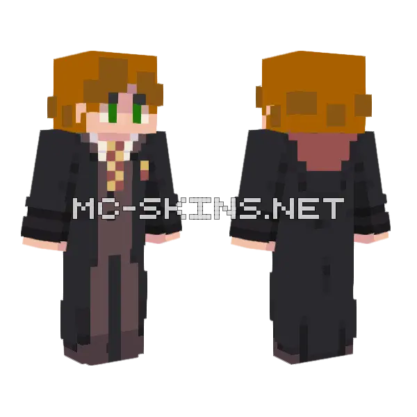 Garreth Weasley Minecraft skin, front and back
