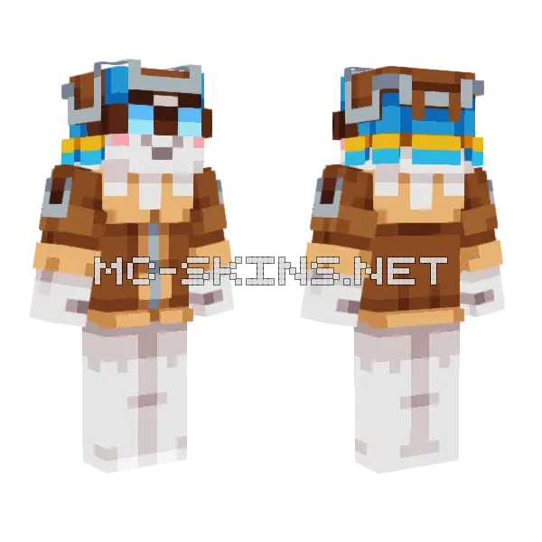 Gary The Happy Ghast Minecraft skin, front and back