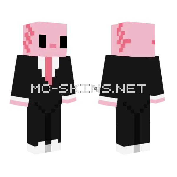 Gasp Suited Meep Minecraft skin, front and back