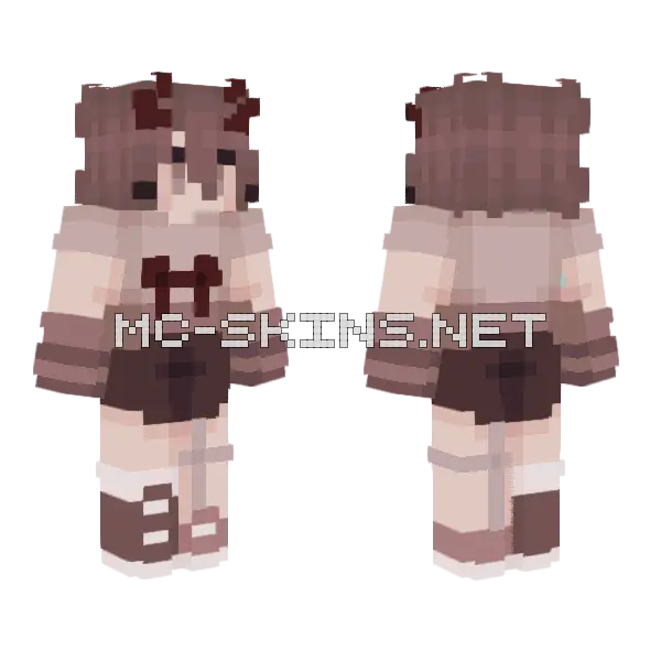Gateau Raffle Base Minecraft skin, front and back